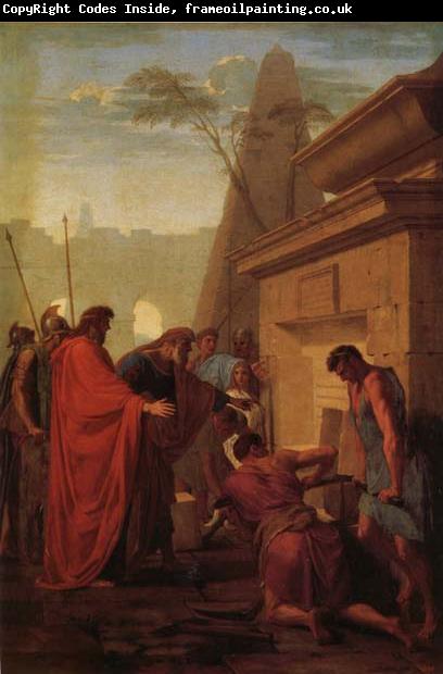 Eustache Le Sueur King Darius Visiting the Tomh of His Father Hystaspes